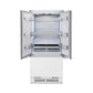 ZLINE 36 in. 19.6 cu. ft. Panel Ready French Door Built-In Bottom Freezer Refrigerator with Water Dispenser and Ice Maker, Open Box-Great Condition