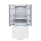 ZLINE 36 in. 19.6 cu. ft. Panel Ready French Door Built-In Bottom Freezer Refrigerator with Water Dispenser and Ice Maker (RBIV-36)