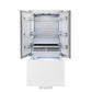 ZLINE 36 in. 19.6 cu. ft. Panel Ready French Door Built-In Bottom Freezer Refrigerator with Water Dispenser and Ice Maker, Open Box-Great Condition