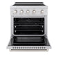 ZLINE 30 in. 4.2 cu. ft. Paramount Induction Range with 4 Element Cooktop and Electric Convection Oven in Stainless Steel, Open Box-Good Condition