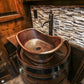 Premier Copper 20 in. Bathtub Vessel Hammered Copper Sink