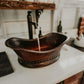 Premier Copper 20 in. Bathtub Vessel Hammered Copper Sink