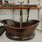 Premier Copper 20 in. Bathtub Vessel Hammered Copper Sink
