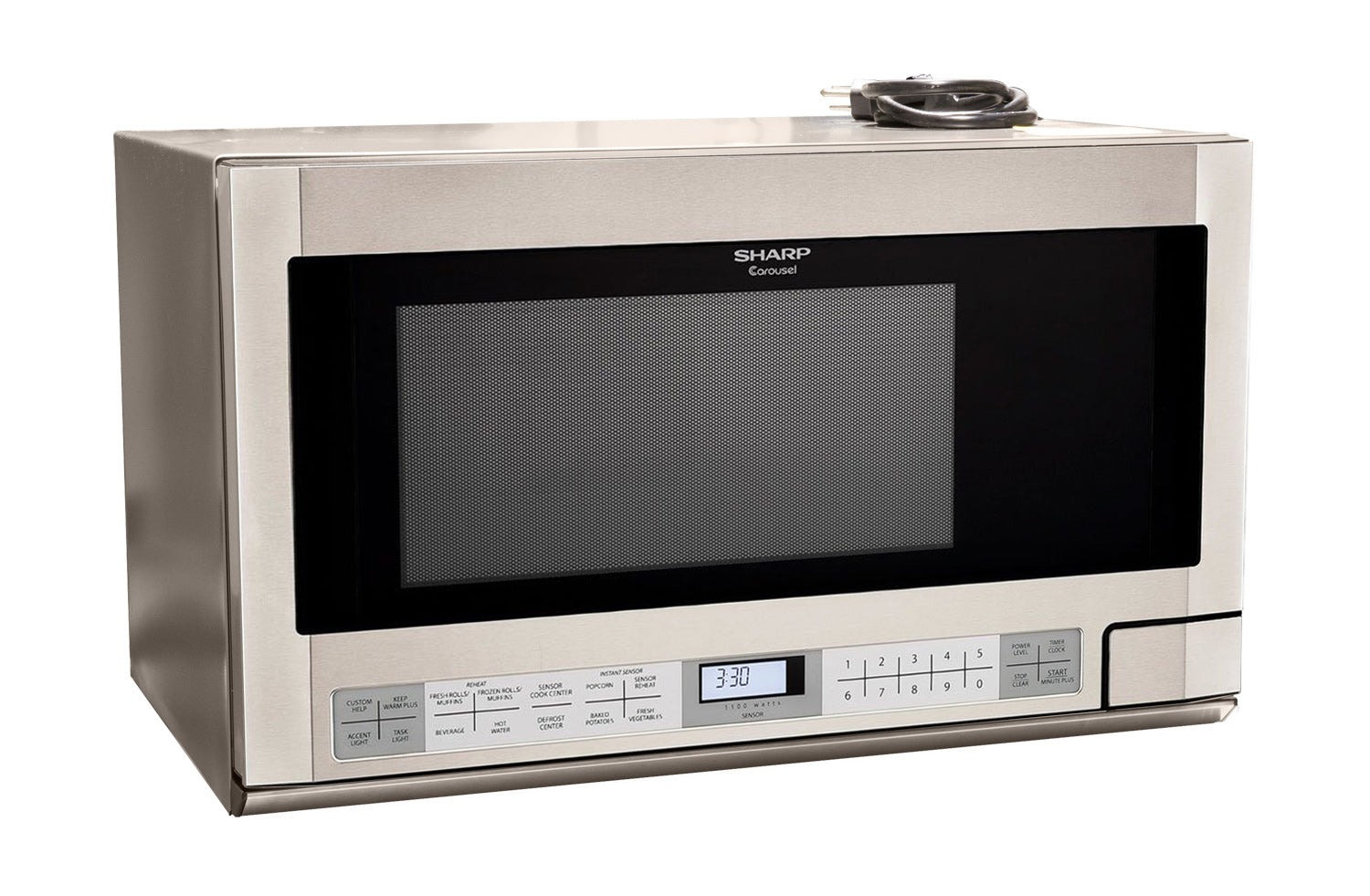 Sharp 1.5 cu. ft. 1100W 24 in. Over-the-Counter Microwave in Stainless Steel (R1214T)
