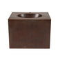 Premier Copper 24 in. Single Sink Hand-Hammered Copper Wall Mount Vanity with Single Faucet Hole