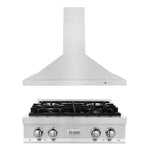 ZLINE Kitchen Package with 30 in. Stainless Steel Rangetop and 30 in. Convertible Range Hood (2KP-RTRH30)