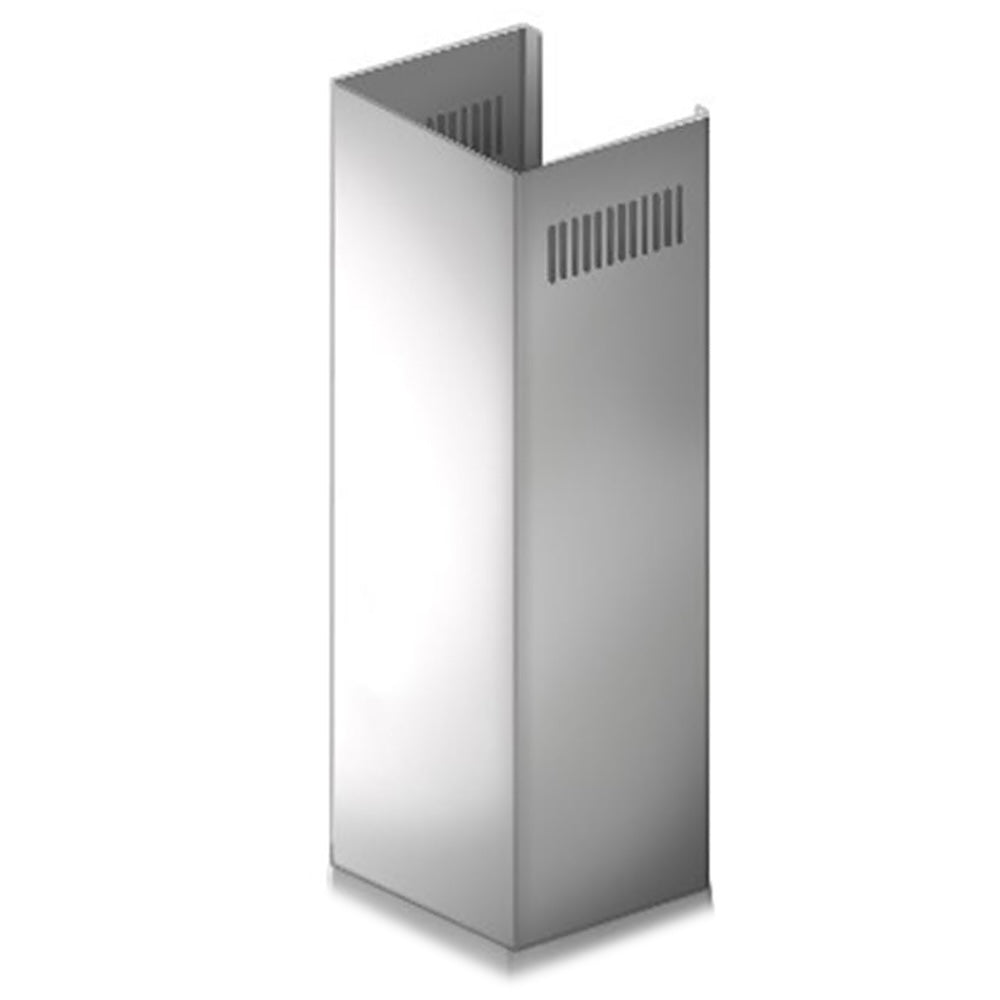 ZLINE 2-36 in. Chimney Extensions for 10 ft. to 12 ft. Ceilings (2PCEXT-8654ST) dimensional diagram.