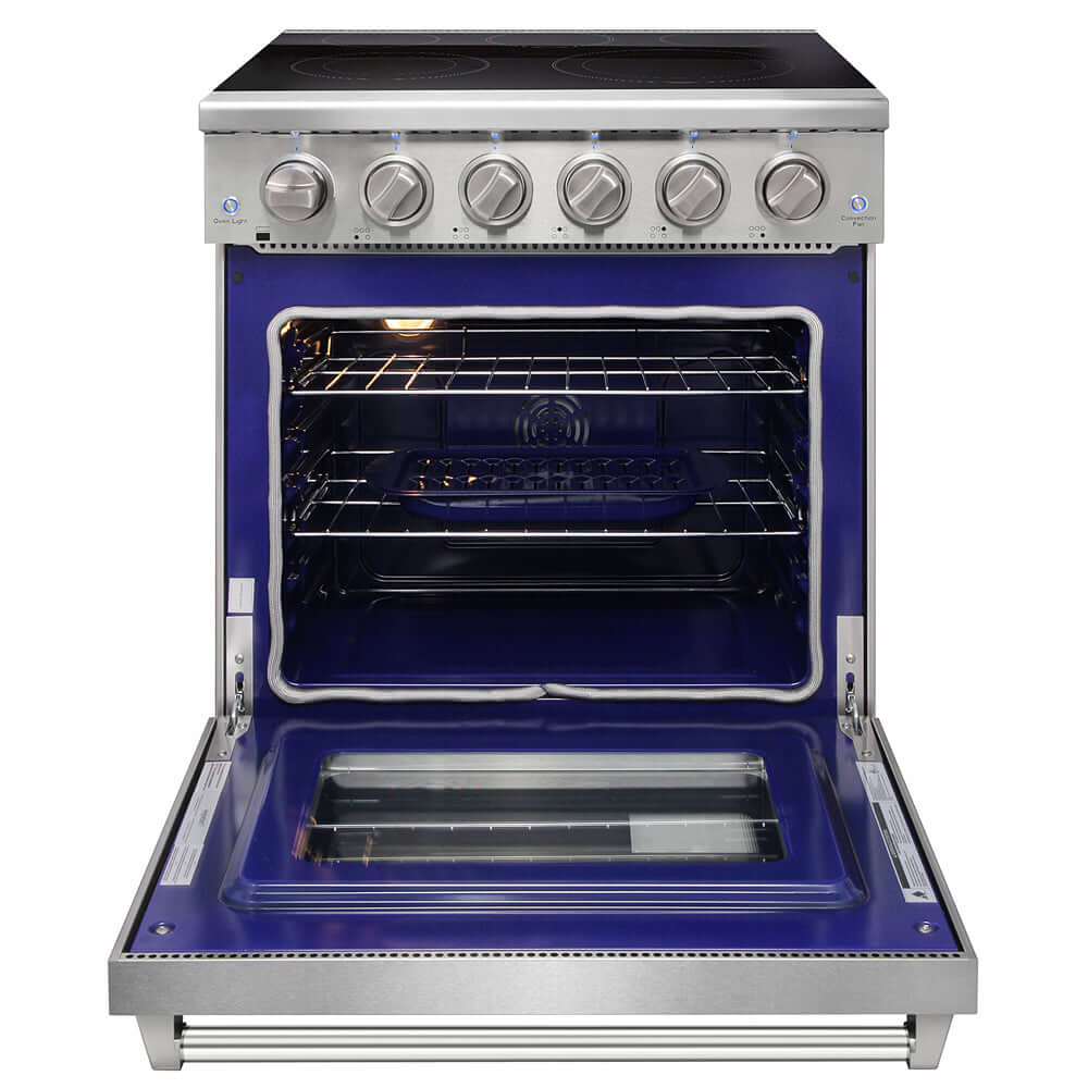 KOSTCH 30 in. Electric Range with 4.55 cu. ft. True Convection Oven in Stainless Steel (KOS-30RE06H-S)