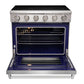 KOSTCH 36 in. Electric Range with 6.0 cu. ft. True Convection Oven in Stainless Steel (KOS-36RE06H-S)