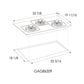 Fotile EPS Series 34 in. Cooktop with 3 Sealed Burners in Black Tempered Glass (GAG86309)