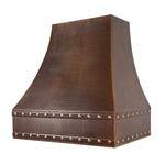 Premier Copper 36 in. Correa Wall Mounted Range Hood in Hammered Copper