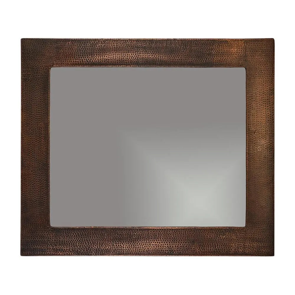 Premier Copper 36 in. Rectangle Hammered Copper Mirror