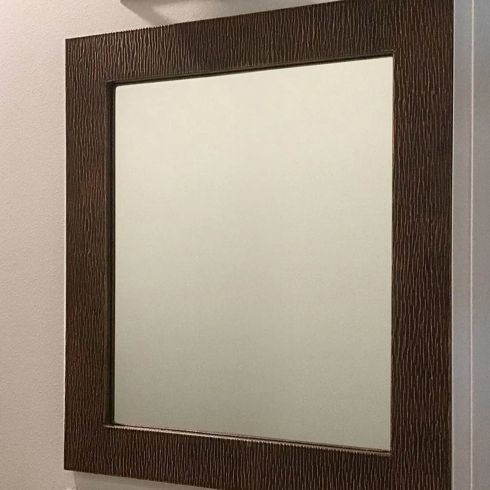 Premier Copper 36 in. Rectangle Hammered Copper Mirror