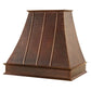 Premier Copper 38 in. Euro Wall Mounted Range Hood in Hammered Copper
