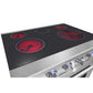 KOSTCH 30 in. Electric Range with 4.55 cu. ft. True Convection Oven in Stainless Steel with Red Oven Door (KOS-30RE06H-R)
