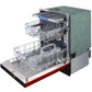 KOSTCH 24 in. Top Control Tall Tub Built-In Dishwasher with 3rd Rack in Stainless Steel with Red Door, 47dBA (KOS-24DWH06H-R)