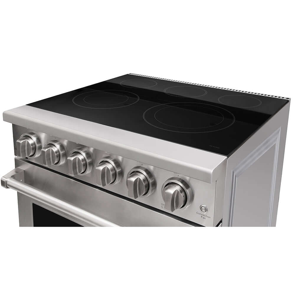 KOSTCH 30 in. Electric Range with 4.55 cu. ft. True Convection Oven in Stainless Steel (KOS-30RE06H-S)