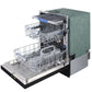 KOSTCH 24 in. Top Control Tall Tub Built-In Dishwasher with 3rd Rack in Stainless Steel with Black Door, 47dBA (KOS-24DWH06H-B)