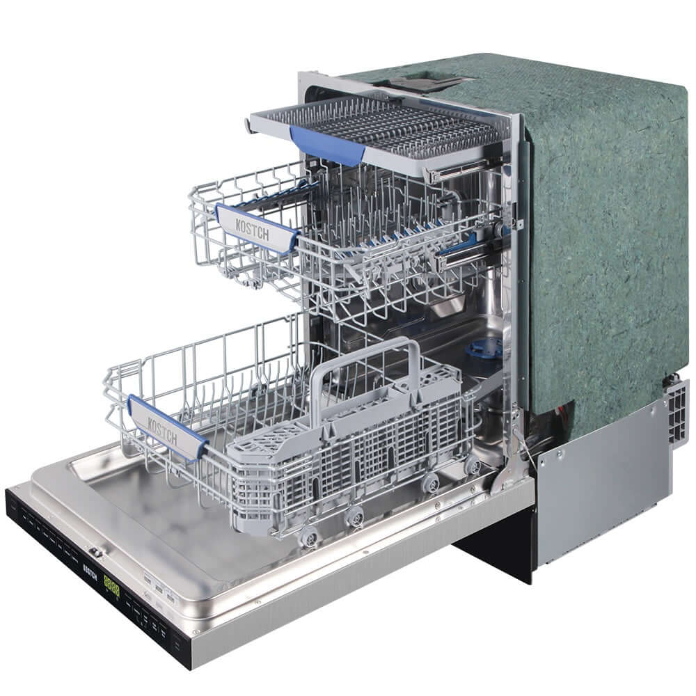 KOSTCH 24 in. Top Control Tall Tub Built-In Dishwasher with 3rd Rack in Stainless Steel, 47dBA (KOS-24DWH06H-S)