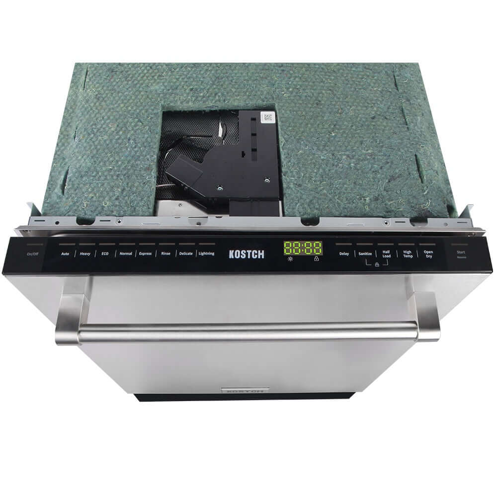 KOSTCH 24 in. Top Control Tall Tub Built-In Dishwasher with 3rd Rack in Stainless Steel, 47dBA (KOS-24DWH06H-S)