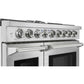 KOSTCH 48 in. Liquid Propane 6 Burner Gas Range with 6.8 cu. ft. Double Oven and Griddle in Stainless Steel (KOS-48RG03MLP-S)