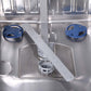 KOSTCH 24 in. Top Control Tall Tub Built-In Dishwasher with 3rd Rack in Stainless Steel with Black Door, 47dBA (KOS-24DWH06H-B)