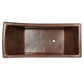 Premier Copper 67 in. Hammered Copper Canoa Single Slipper Bathtub (BTSC67DB)