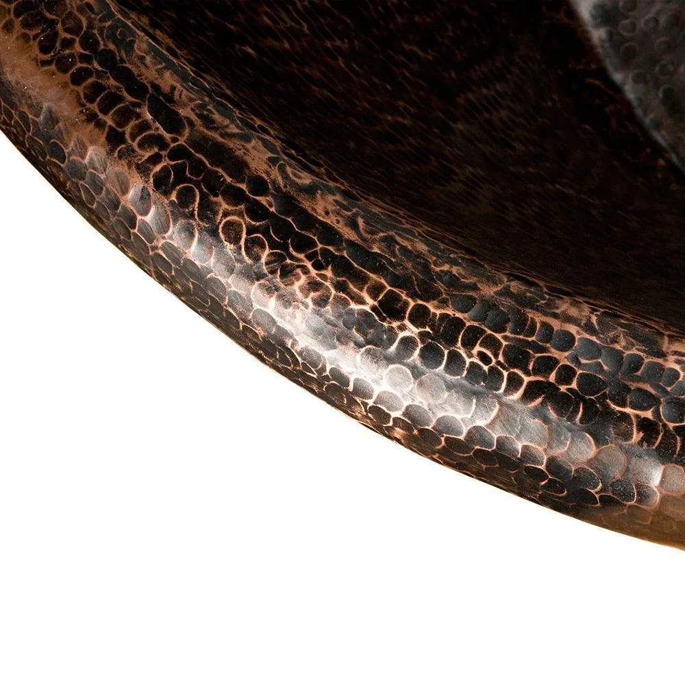 Premier Copper 67 in. Hammered Copper Double Slipper Bathtub (BTD67DB)