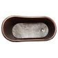 Premier Copper 67 in. Hammered Copper Single Slipper Bathtub (BTS67DB)