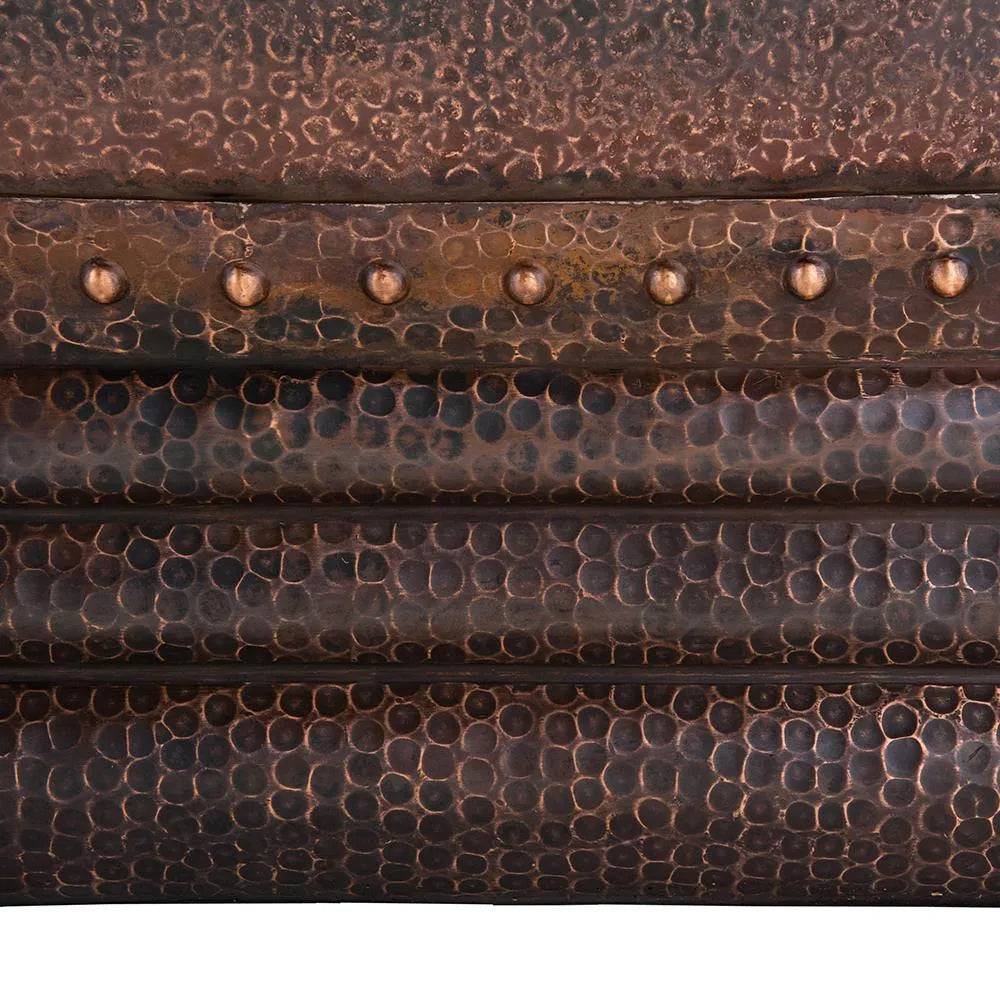 Premier Copper 67 in. Hammered Copper Single Slipper Bathtub (BTS67DB)