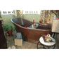 Premier Copper 67 in. Hammered Copper Single Slipper Bathtub (BTS67DB)