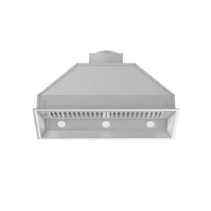 ZLINE 34 in. Ducted Wall Mount Range Hood Insert in Stainless Steel (695-34) front, under.