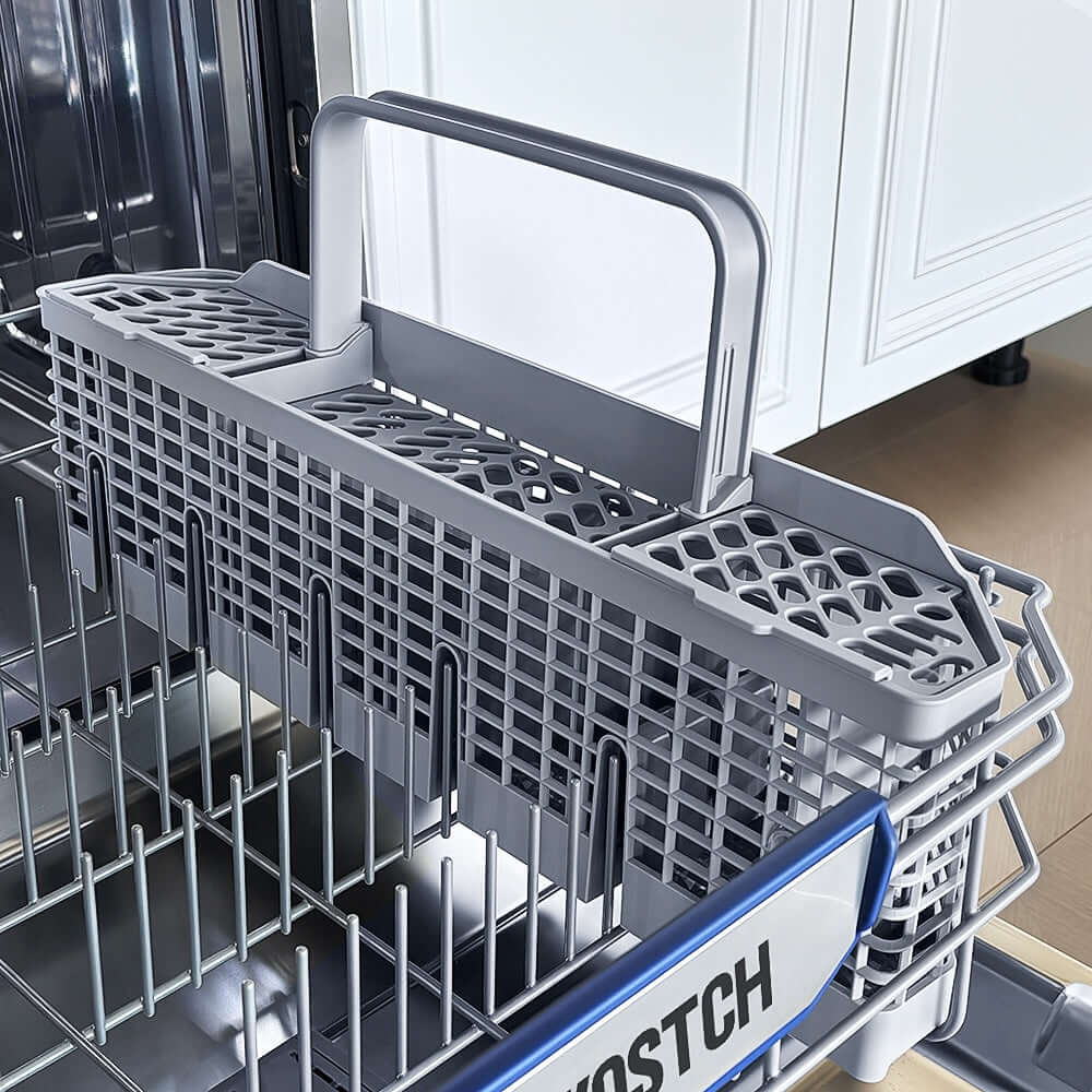 KOSTCH 24 in. Top Control Tall Tub Built-In Dishwasher with 3rd Rack in Stainless Steel with Red Door, 47dBA (KOS-24DWH06H-R)