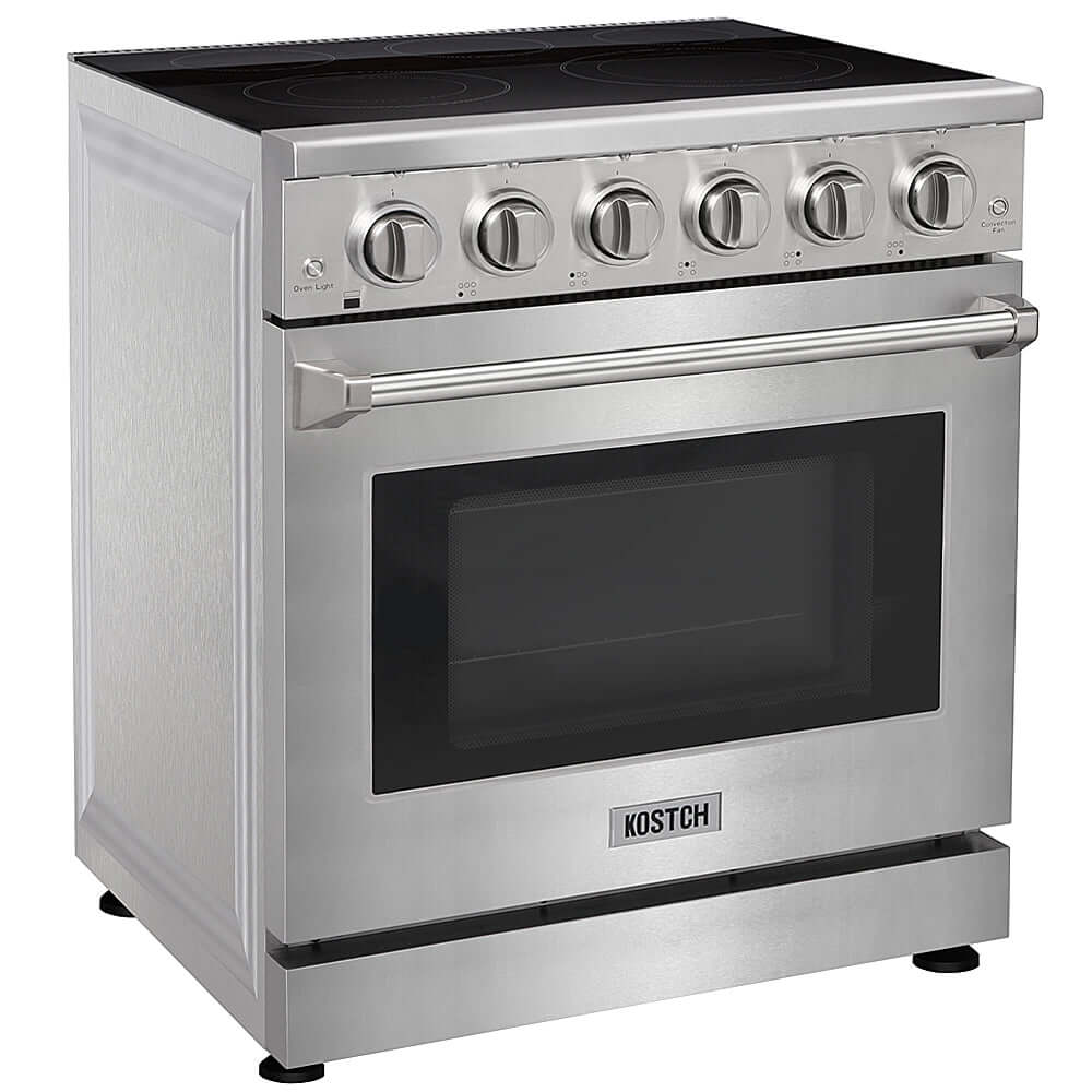 KOSTCH 30 in. Electric Range with 4.55 cu. ft. True Convection Oven in Stainless Steel (KOS-30RE06H-S)