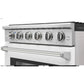 KOSTCH 36 in. 6 Burner Natural Gas Range with 6.0 cu. ft. Convection Oven in Stainless Steel with White Oven Door (KOS-36RG03M-W)