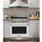 KOSTCH 30 in. Electric Range with 4.55 cu. ft. True Convection Oven in Stainless Steel with White Oven Door (KOS-30RE06H-W)