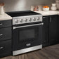 KOSTCH 30 in. Electric Range with 4.55 cu. ft. True Convection Oven in Stainless Steel with Black Oven Door (KOS-30RE06H-B)