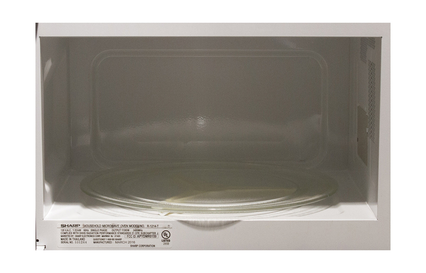 Sharp 1.5 cu. ft. 1100W 24 in. Over-the-Counter Microwave in Stainless Steel (R1214T)