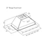 ZLINE 40 in. Ducted Wall Mount Range Hood Insert in Stainless Steel (721-40)