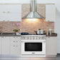 KOSTCH 36 in. 6 Burner Natural Gas Range with 6.0 cu. ft. Convection Oven in Stainless Steel with White Oven Door (KOS-36RG03M-W)