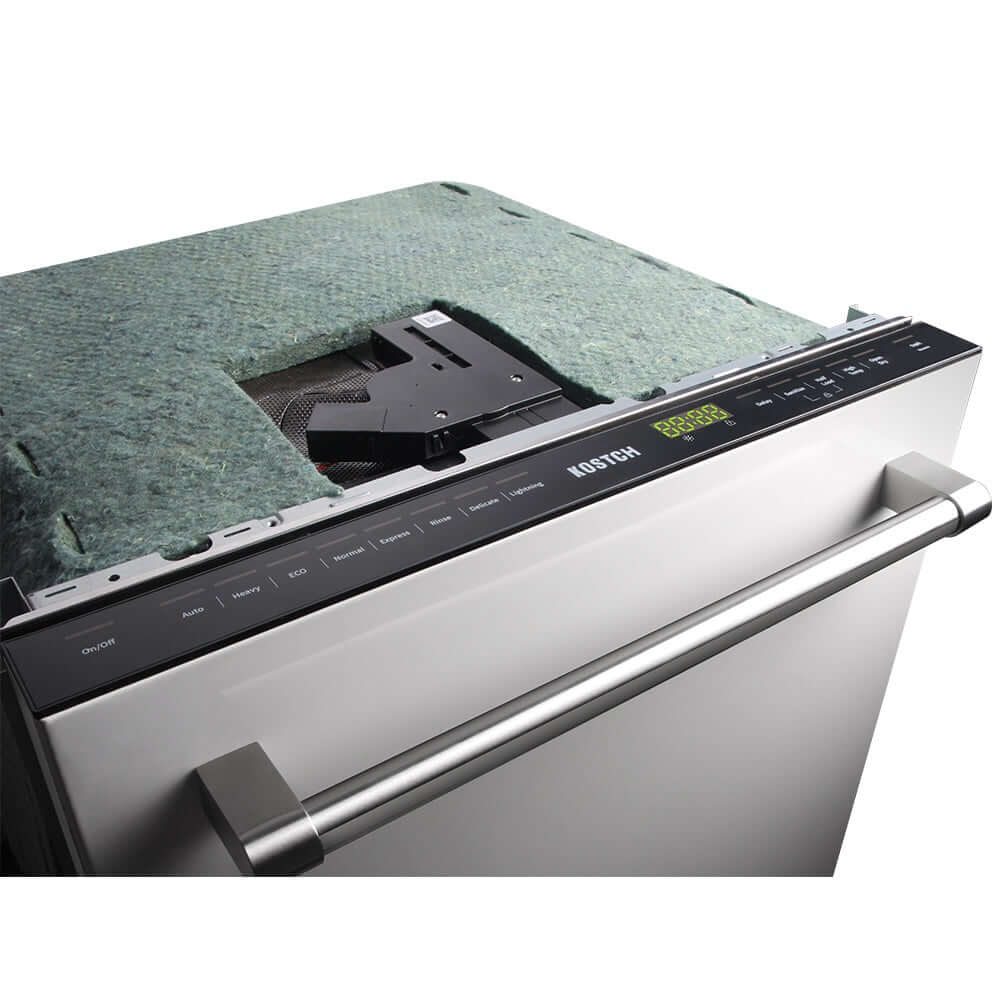 KOSTCH 24 in. Top Control Tall Tub Built-In Dishwasher with 3rd Rack in Stainless Steel, 47dBA (KOS-24DWH06H-S)