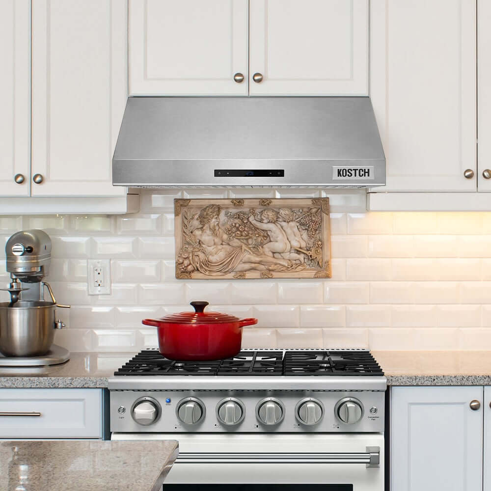 KOSTCH 30 in. 1000 CFM Convertible Wall Mount Range Hood with LED Lights in Stainless Steel (KOS-30RH06H)