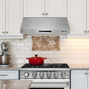 KOSTCH 30 in. 1000 CFM Convertible Wall Mount Range Hood with LED Lights in Stainless Steel (KOS-30RH06H)