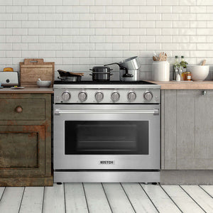 KOSTCH 30 in. Electric Range with 4.55 cu. ft. True Convection Oven in Stainless Steel (KOS-30RE06H-S)
