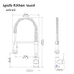 ZLINE Apollo Kitchen Faucet in Matte Black (APL-KF-MB)