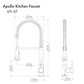ZLINE Apollo Kitchen Faucet in Chrome (APL-KF-CH)