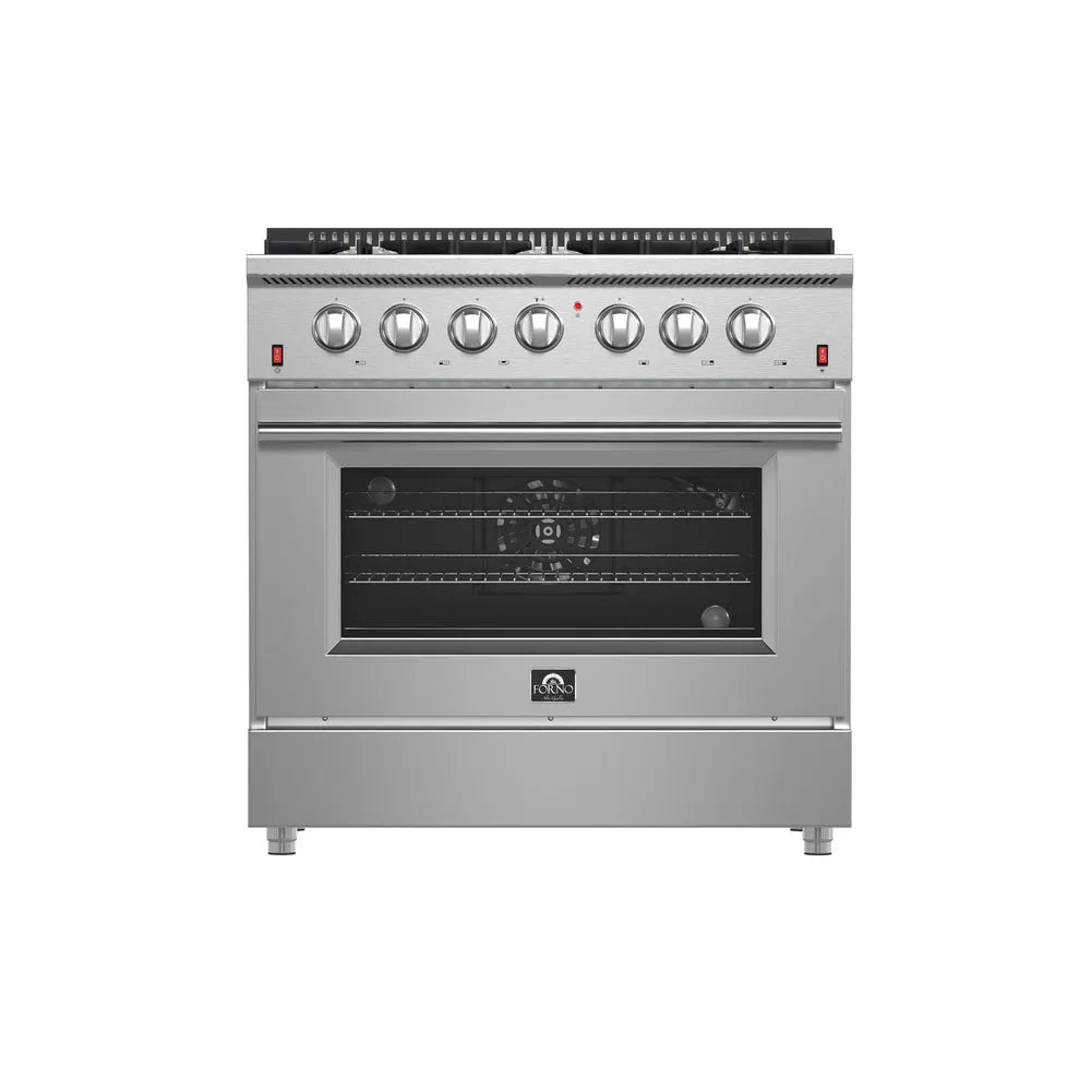 Forno Galiano Gold Professional 36 in. 5.32 cu.ft. Freestanding All Gas Range (FFSGS6244-36)