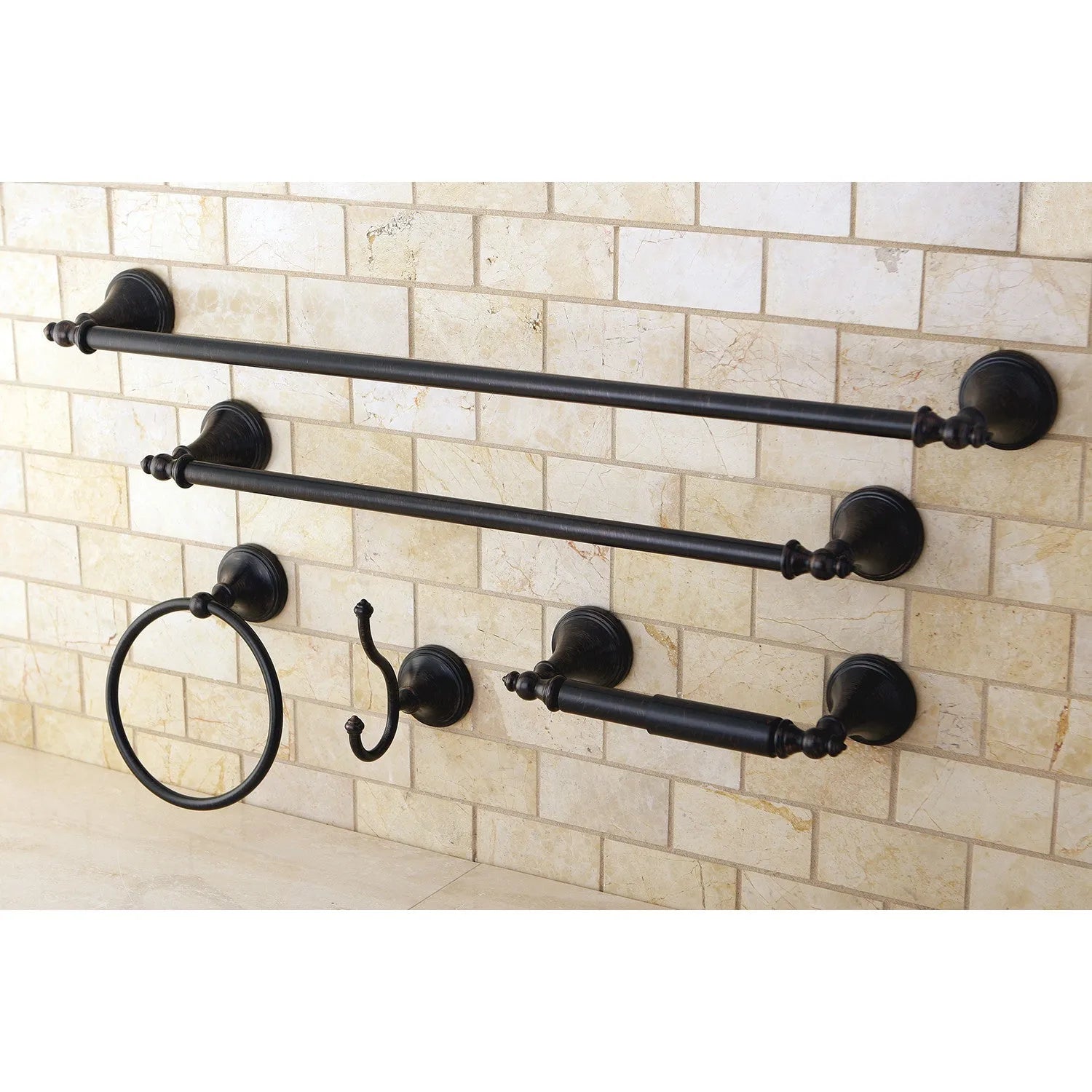 Kingston Brass Naples 5-Piece Bathroom Accessory Set Oil Rubbed Bronze