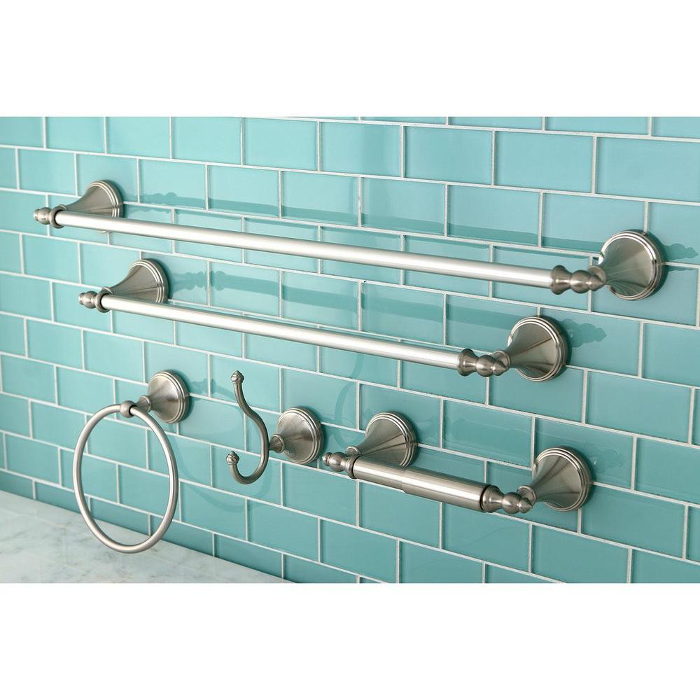 Kingston Brass Naples 5-Piece Bathroom Accessory Set Brushed Nickel