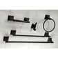 Kingston Brass Monarch 5-Piece Bathroom Accessory Set Matte Black